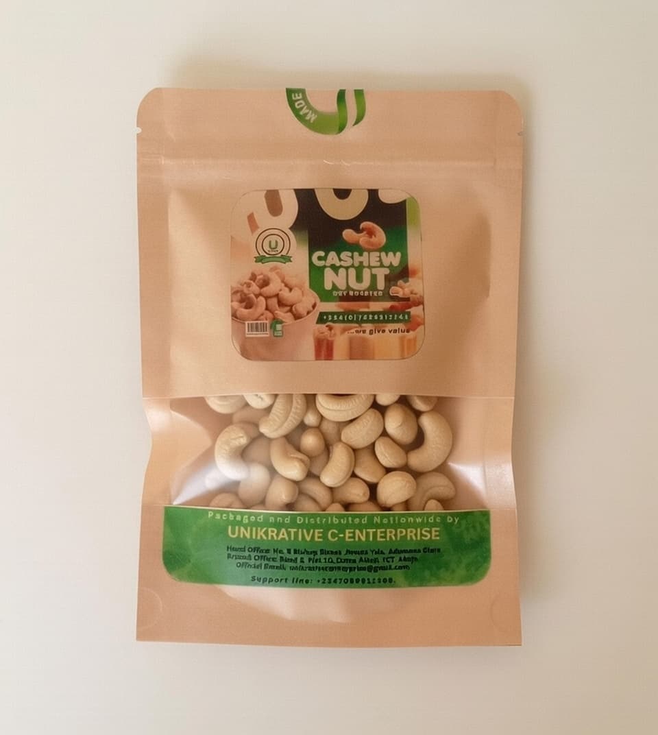 Packaged Nigerian snacks and agricultural produce